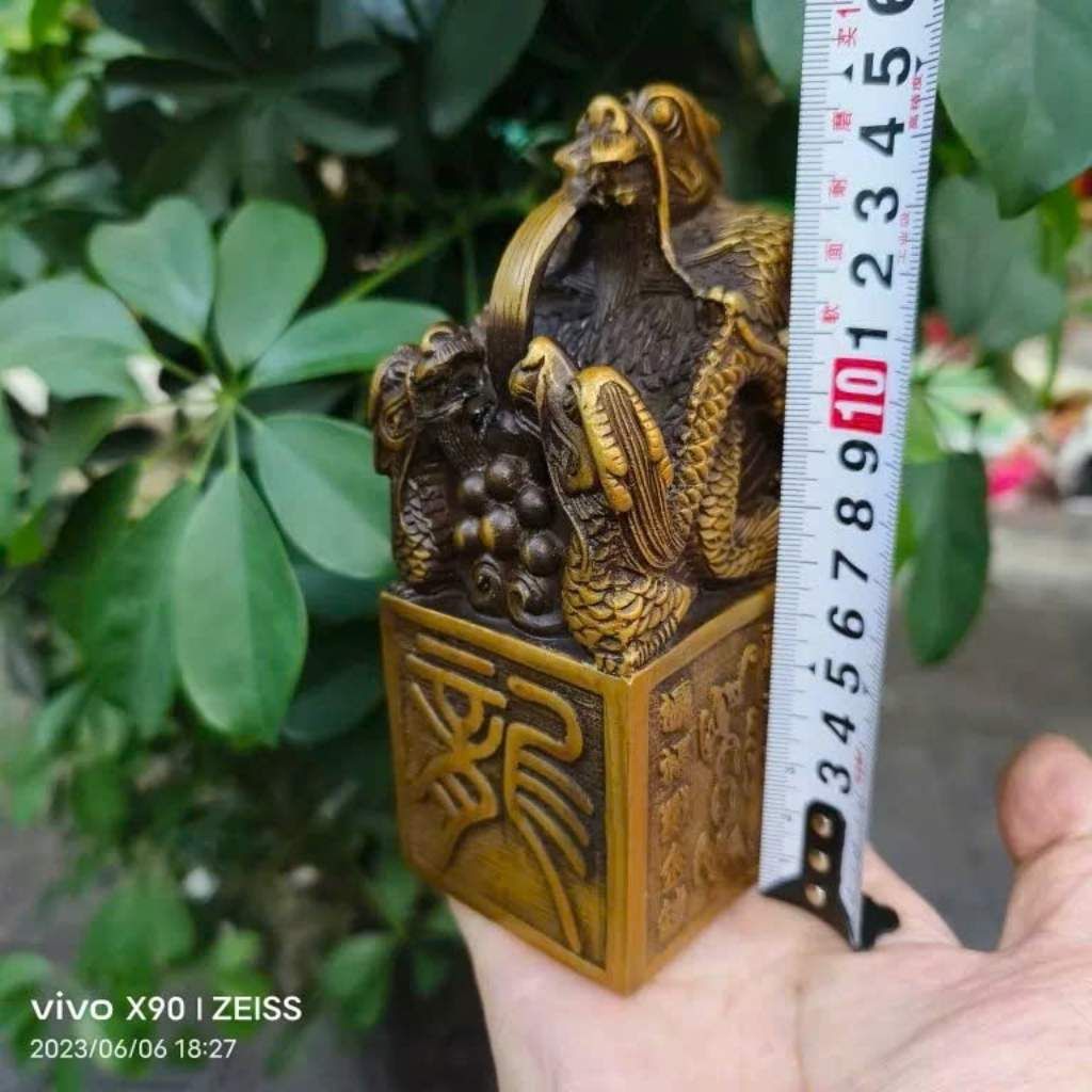  Ấn Đồng Rồng Phun Ngọc Sưu Tầm Cổ Điển BKMECN-9645 