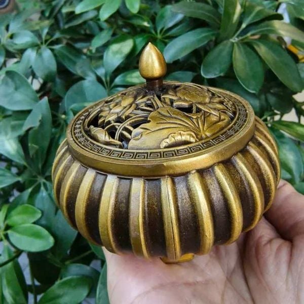  Lư Hương Đồng Sen Bổ Múi Cổ Điển BKMECN-9647 