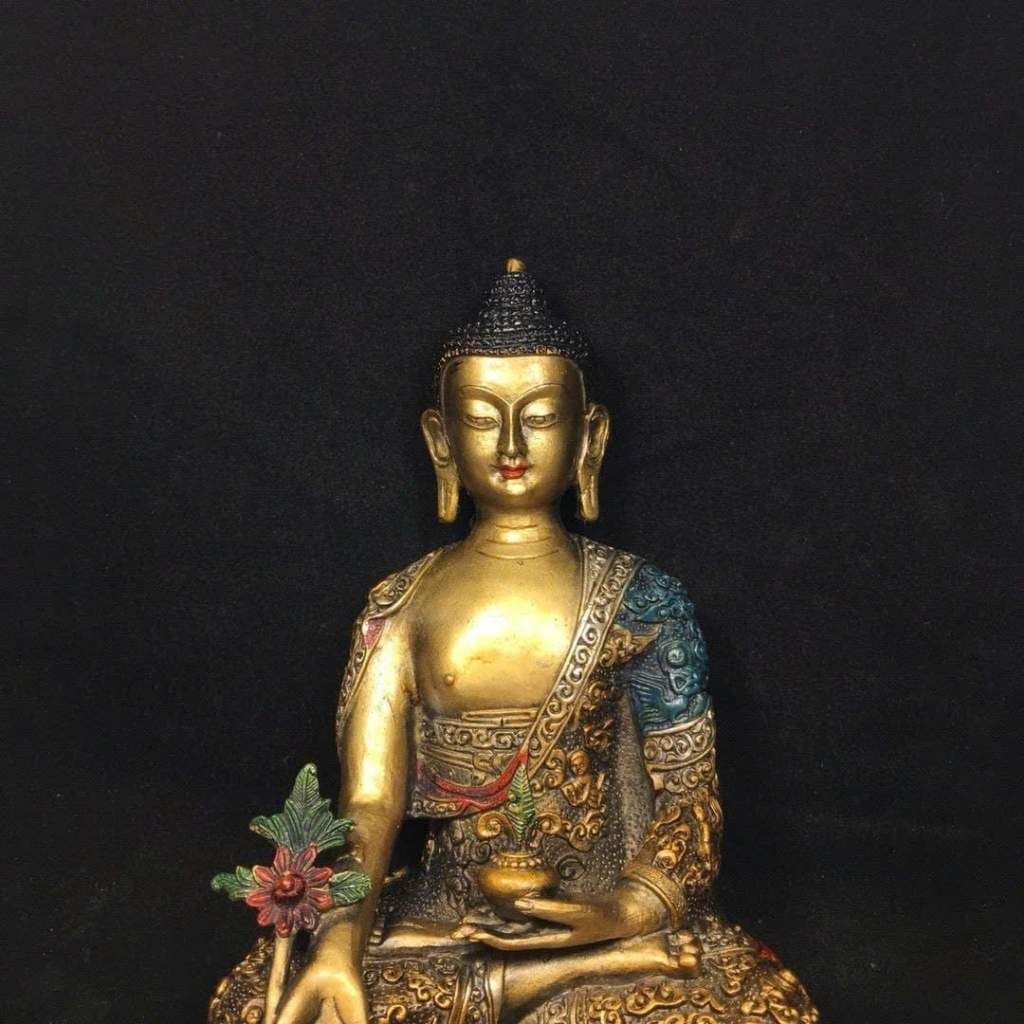  Tượng Phật Thích Ca Mâu Ni Đồng Màu BKMECN-9648 