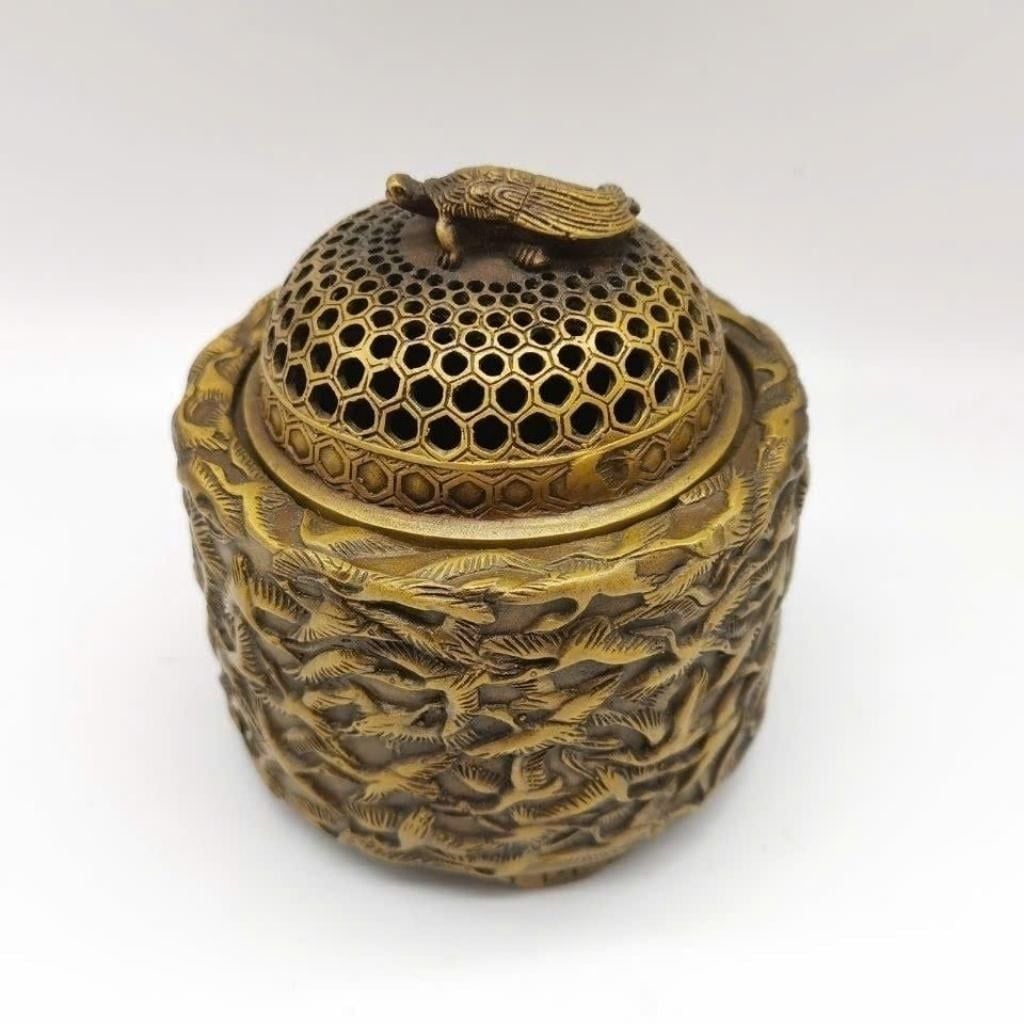  Lư Hương Đồng Bách Hạc Thiên Di Xông Trầm Cao Cấp BKMECN-9654 