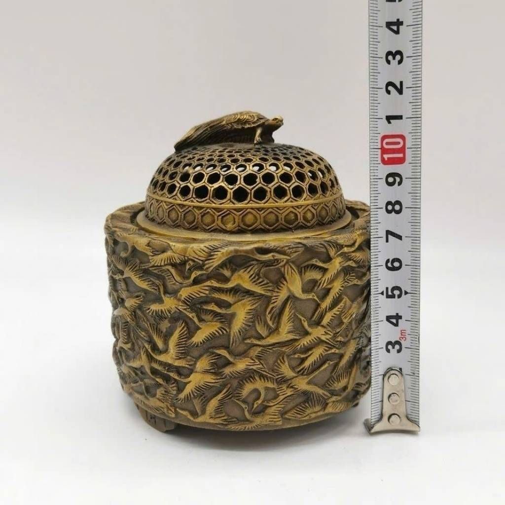  Lư Hương Đồng Bách Hạc Thiên Di Xông Trầm Cao Cấp BKMECN-9654 