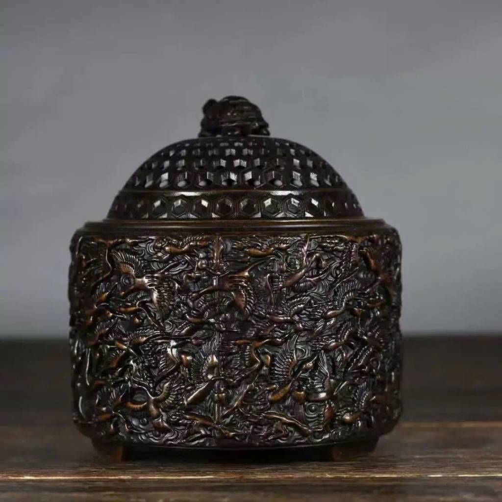  Lư Hương Đồng Bách Hạc Thiên Di Cao Cấp BKMECN-9655 