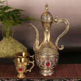  Bộ Ly Đồng Đính Đá Ruby Cao Cấp BKMECN-9666 