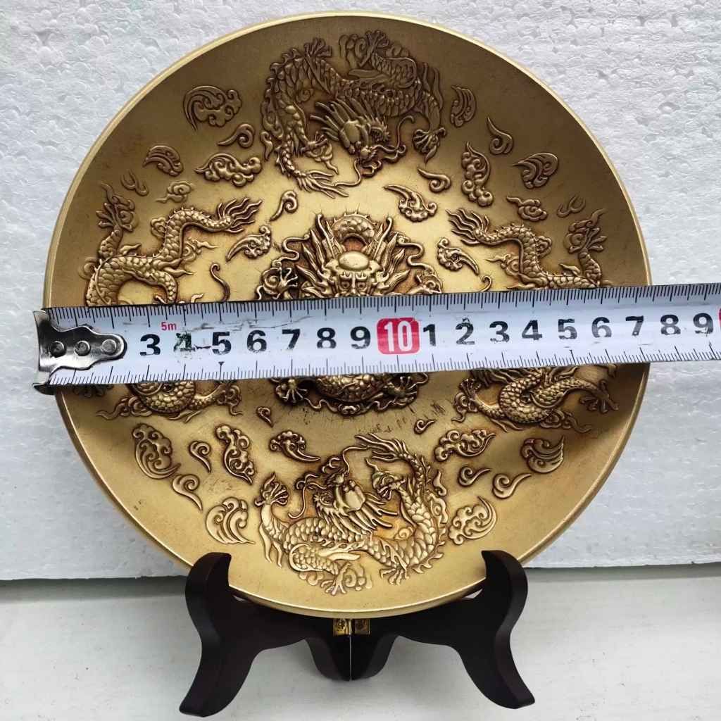  Đĩa Đồng Ngũ Long Tranh Châu Sưu Tầm CổBKMECN-9670 