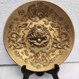  Đĩa Đồng Ngũ Long Tranh Châu Sưu Tầm CổBKMECN-9670 