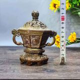  Lư Đồng Xưa Chạm Kỹ Sưu Tầm Độc Bản BKMECN-9672 