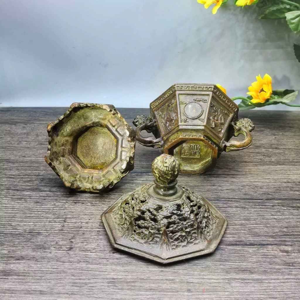  Lư Đồng Xưa Chạm Kỹ Sưu Tầm Độc Bản BKMECN-9672 