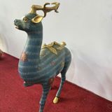  Tượng Hươu Đồng Pháp Lam Sưu Tầm Cao Cấp BKMECN-9673 