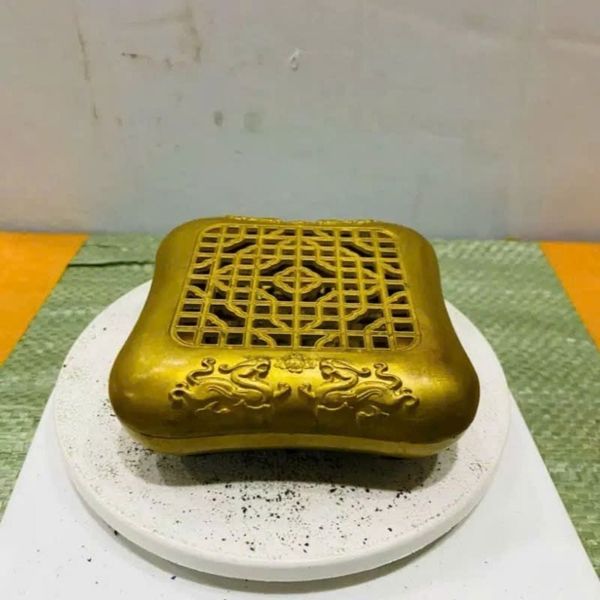  Lư Đồng Xông Trầm Rồng Vờn Ngọc Cao Cấp BKMECN-9674 