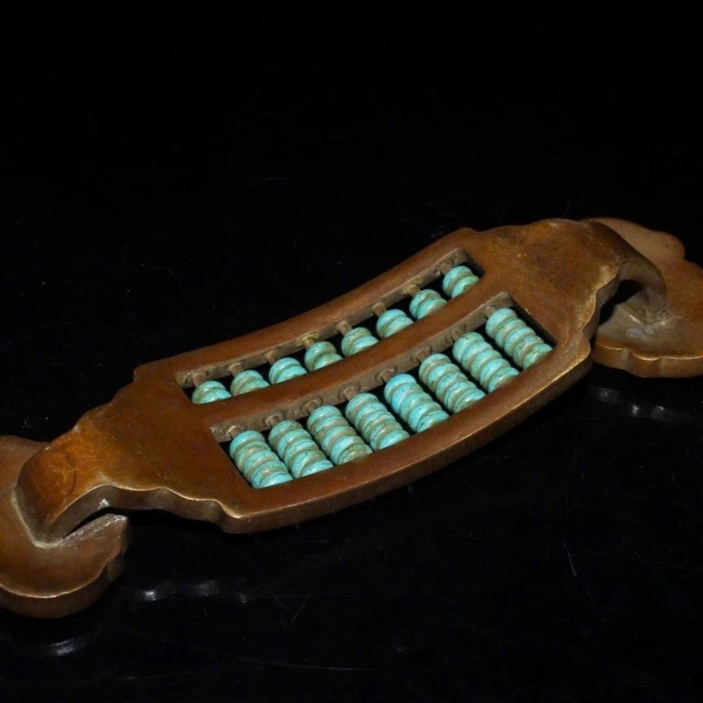  Gậy Như Ý Bàn Tính Pháp Lam Sưu Tầm Độc BảnBKMECN-9683 