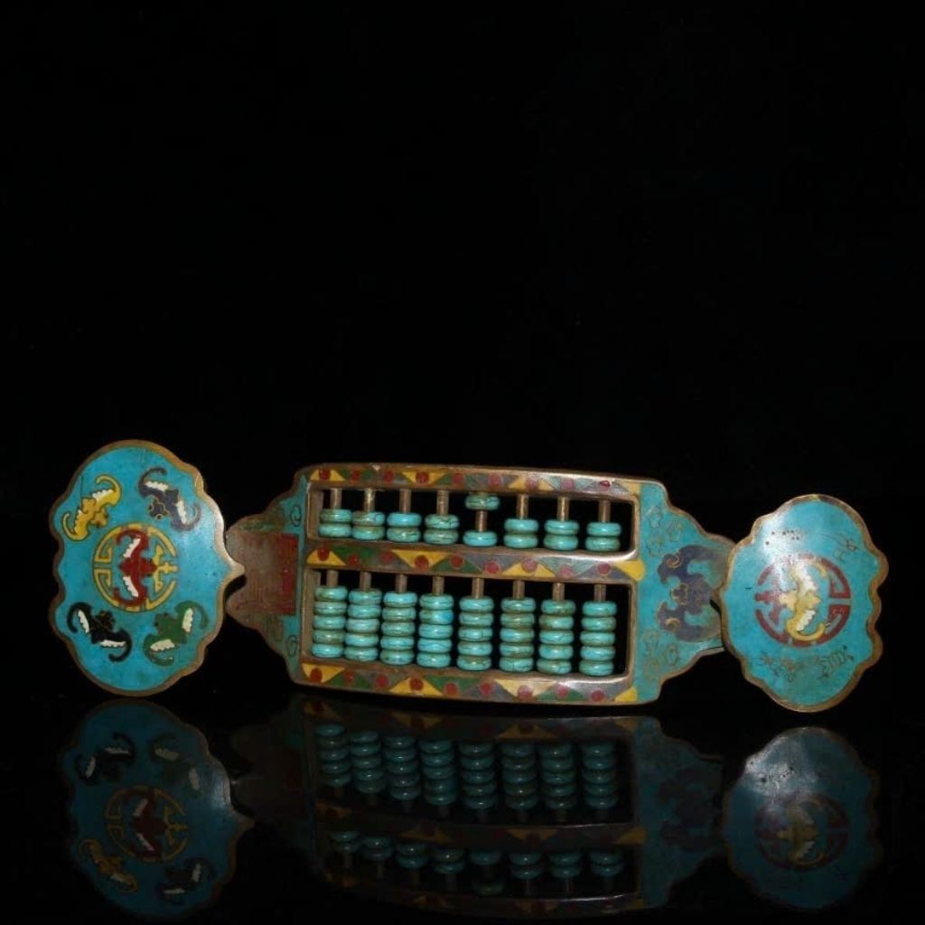  Gậy Như Ý Bàn Tính Pháp Lam Sưu Tầm Độc BảnBKMECN-9683 