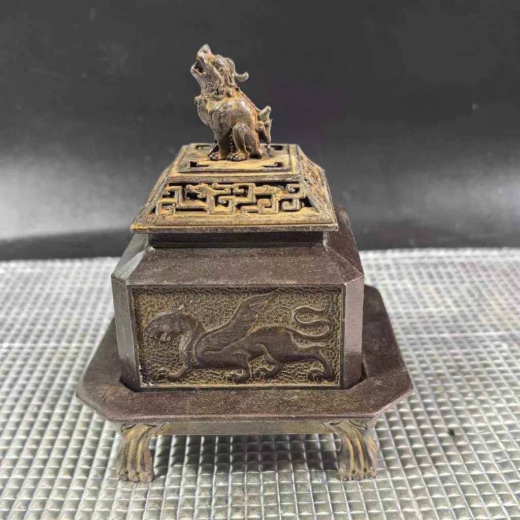  Lư Đồng Cổ Sưu Tầm Phù Điêu Kỳ Lân Trấn Trạch BKMECN-9685 