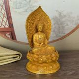  Tượng Phật Thích Ca Đồng Vàng Sưu Tầm BKMECN-9686 