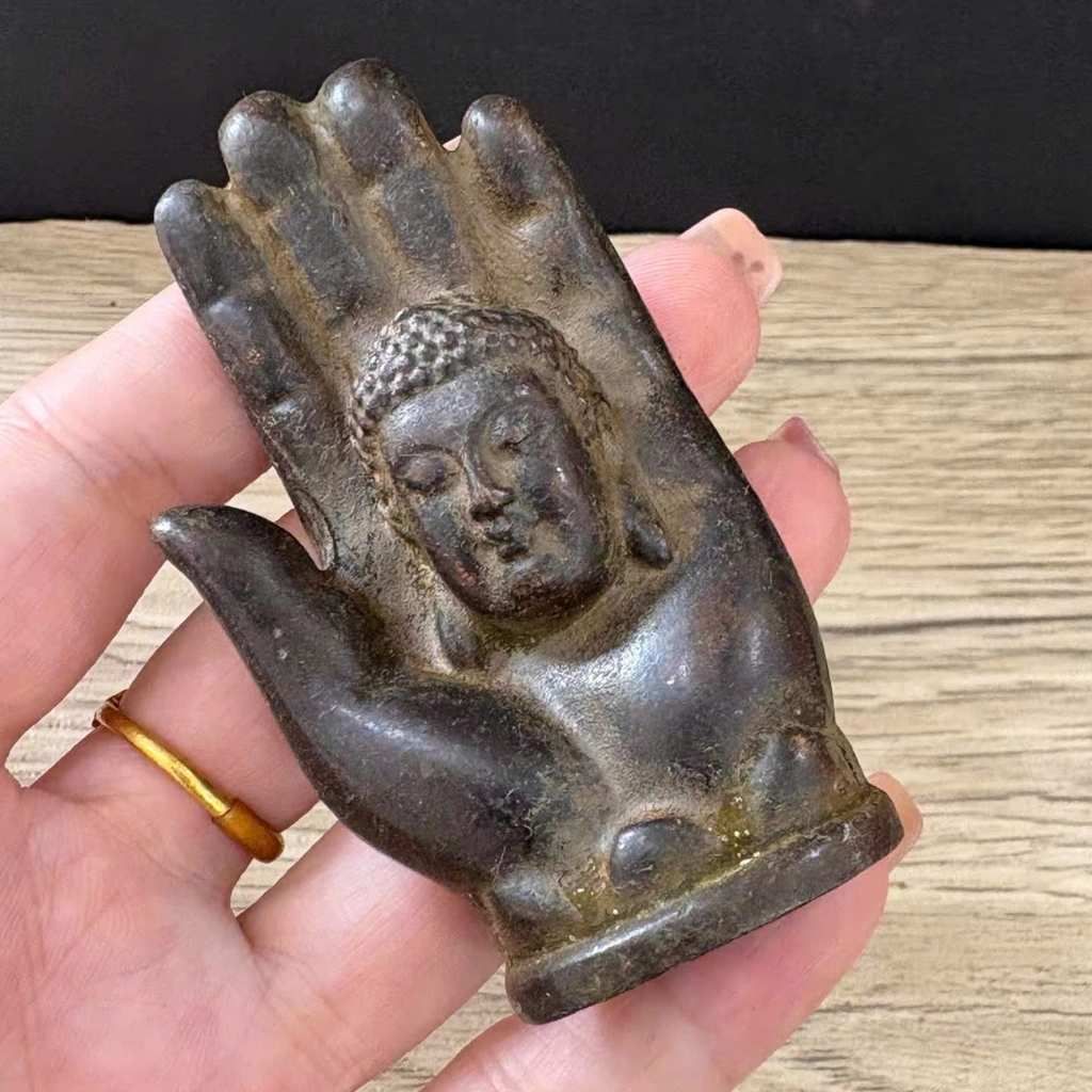  Tượng Bàn Tay Phật Đồng Cổ Sưu Tầm BKMECN-9687 
