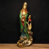  Tượng Phật Bà Quan Âm bằng Đồng Sơn Mài Cao Cấp BKMECN-9705 