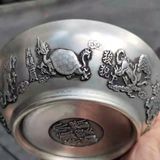  Bát Bạc Sưu Tầm Chạm Nổi Cửu Long Đẳng Cấp BKMECN-9707 