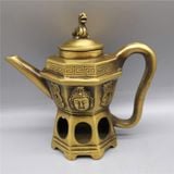  Ấm Đồng Diện Phật Nắp Tỳ Hưu trang trí sưu tầm BKMECN-9714 