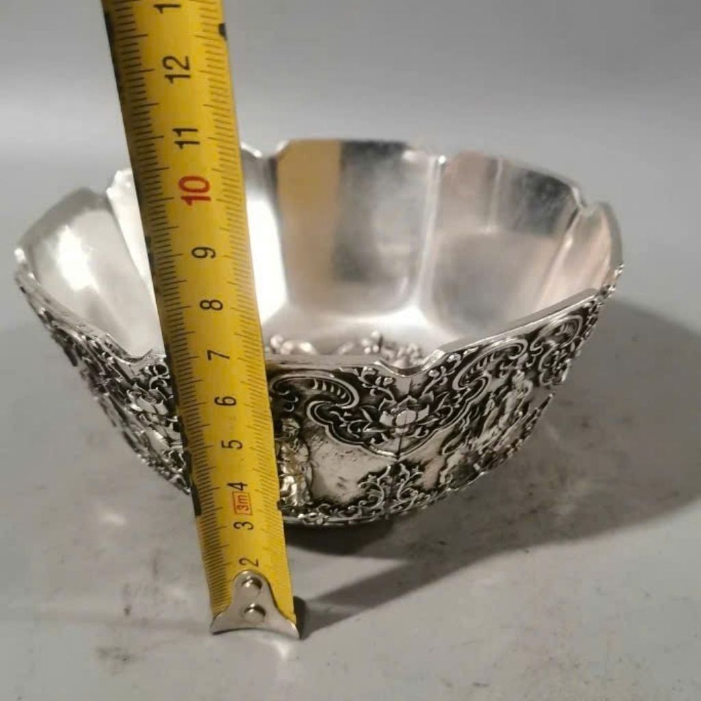  Bát Đồng Mạ Bạc Bát Tiên Quá Hải BKMECN-9718 