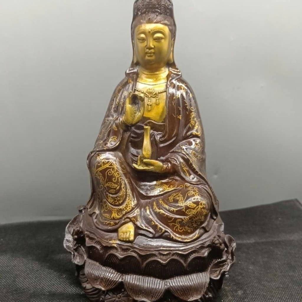  Tượng Phật Bà Quan Âm Bồ Tát Bằng Đồng BKMECN-9721 