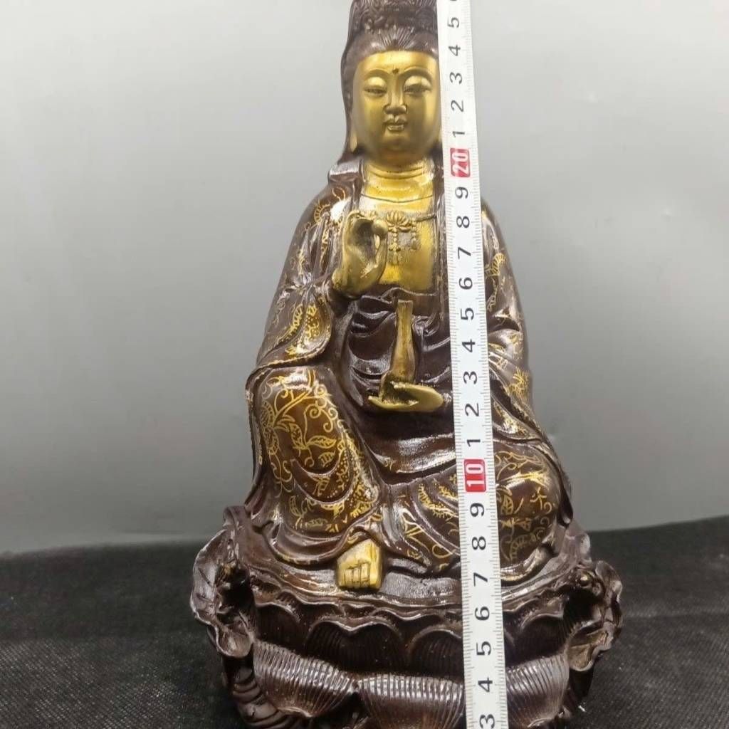  Tượng Phật Bà Quan Âm Bồ Tát Bằng Đồng BKMECN-9721 