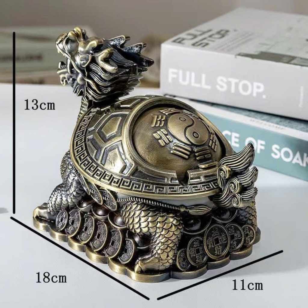  Gạt Tàn Long Quy Bằng Đồng Cao Cấp BKMECN-9724 
