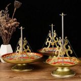  Khay Cắm Hương Vòng Chữ Phúc Bằng ĐồngBKMECN-9725 