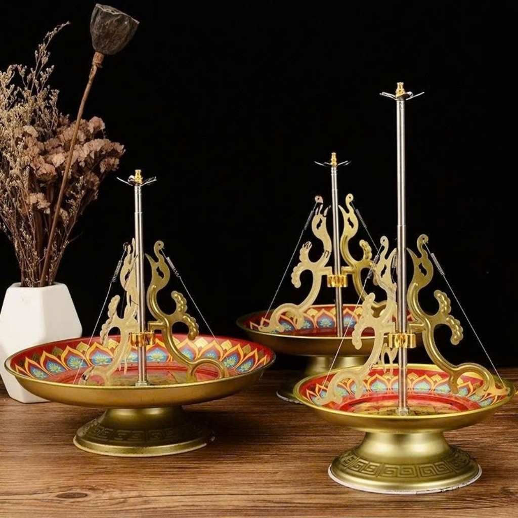  Khay Cắm Hương Vòng Chữ Phúc Bằng ĐồngBKMECN-9725 