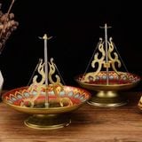  Khay Cắm Hương Vòng Chữ Phúc Bằng ĐồngBKMECN-9725 