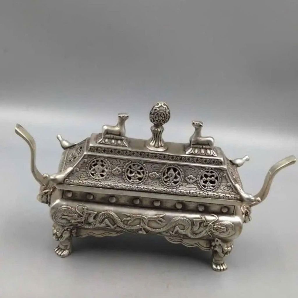  Lư Hương Thuyền Báu Bằng Đồng Cổ BKMECN-9728 