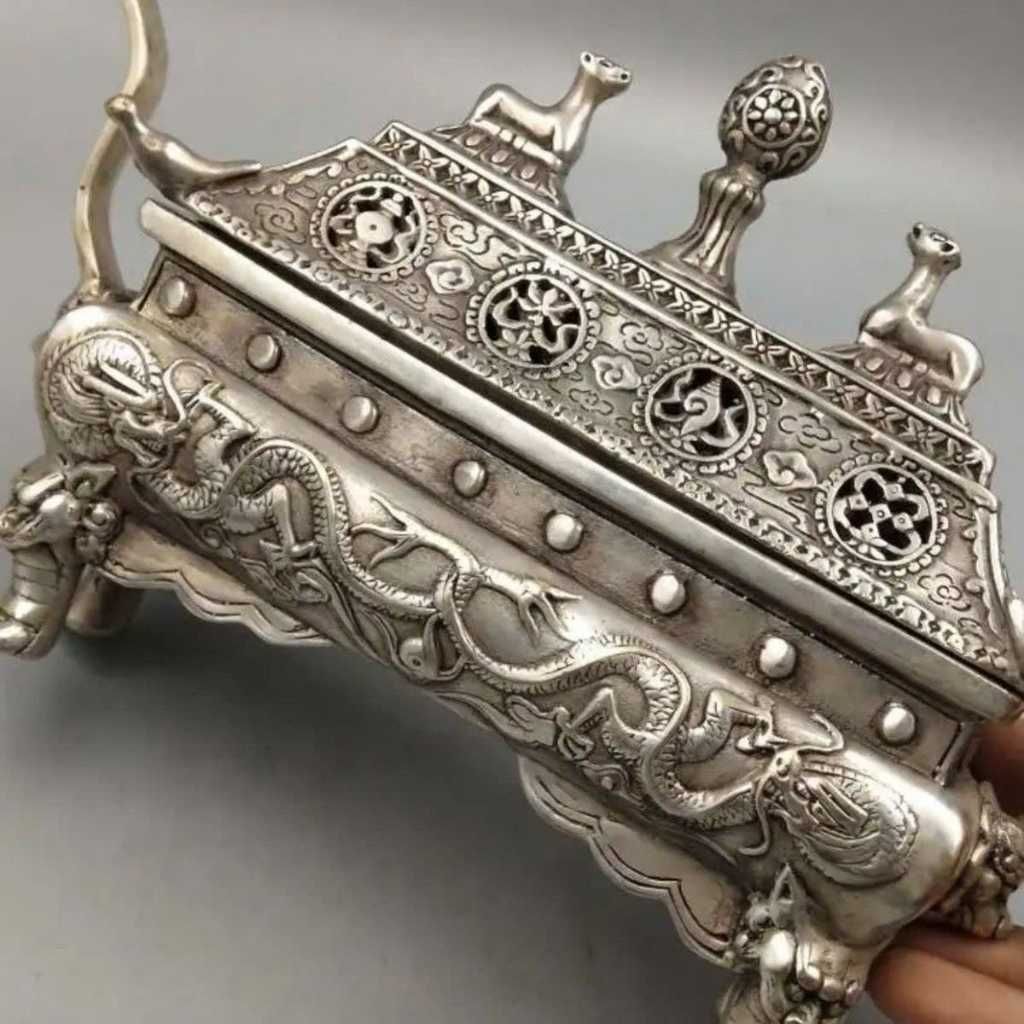  Lư Hương Thuyền Báu Bằng Đồng Cổ BKMECN-9728 