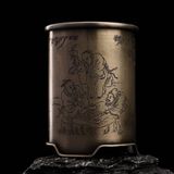  Lọ Đồng Chạm Bát Tiên & Thư Pháp Cổ BKMECN-9731 