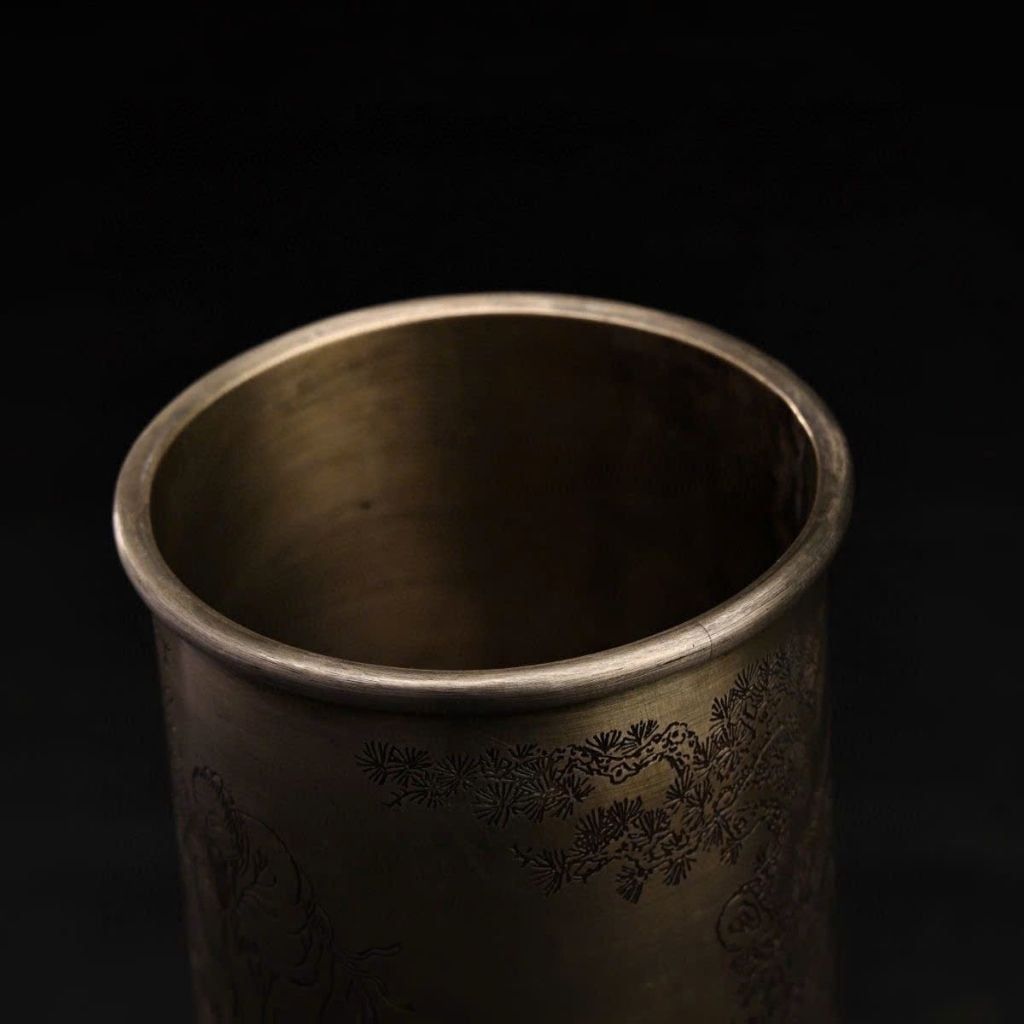  Lọ Đồng Chạm Bát Tiên & Thư Pháp Cổ BKMECN-9731 