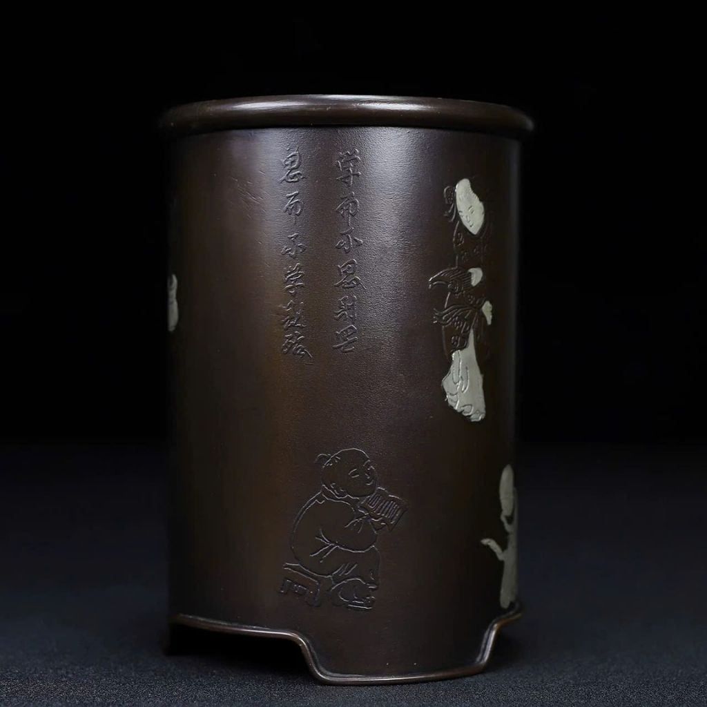  Ống Đựng Đồ Đồng Cổ Sưu Tầm BKMECN-9732 