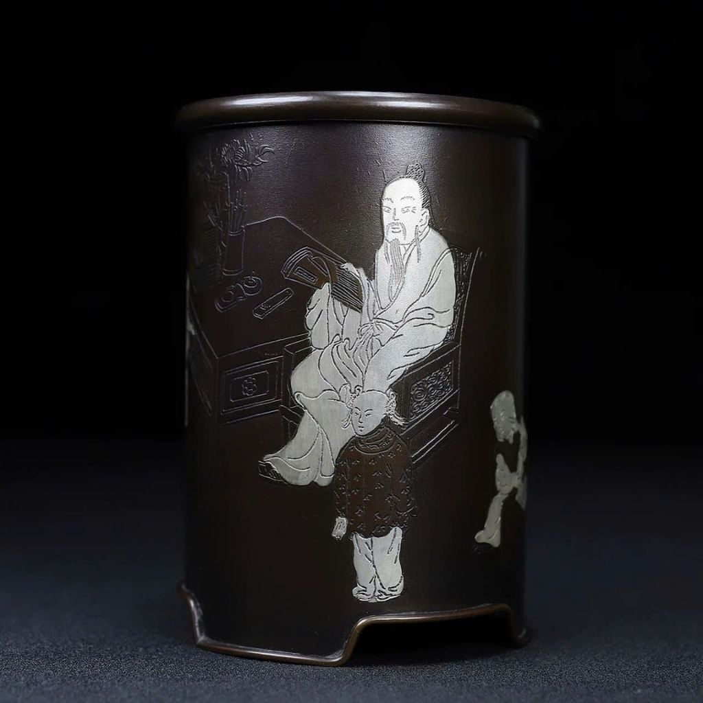  Ống Đựng Đồ Đồng Cổ Sưu Tầm BKMECN-9732 