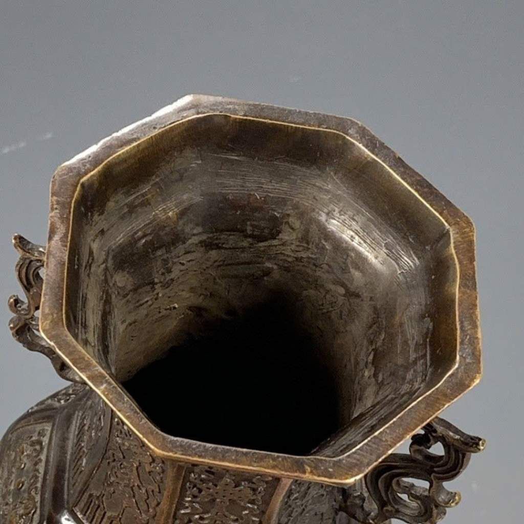  Bình Đồng Nguyên Chất Mạ Vàng Giả Cổ BKMECN-9734 