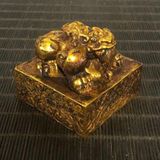  Chặn Giấy Đồng Cổ Hình Kỳ Lân Vờn Tú Cầu BKMECN-9737 