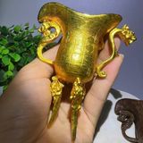  Ly Rượu Đồng Mạ Vàng Cổ BKMECN-9738 