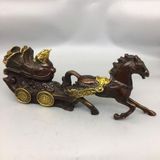  Tượng Ngựa Kéo Bắp Cải Tài Lộc Bằng Đồng BKMECN-9742 