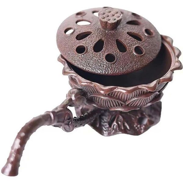  Lư Xông Trầm Đài Sen Đồng Cổ Độc Đáo BKMECN-9757 