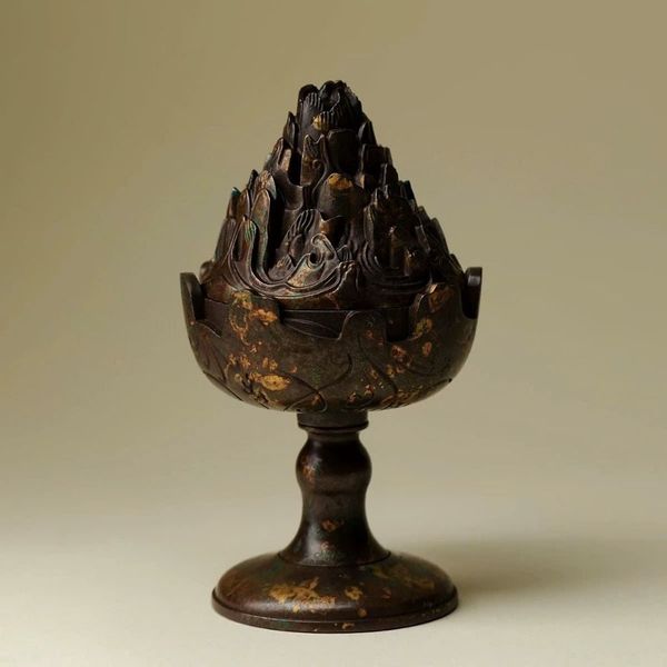  Lư Xông Trầm Hương Đồng Hình Núi Đẹp BKMECN-9756 