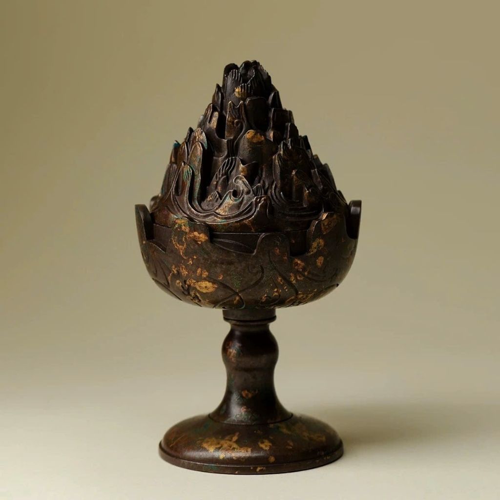  Lư Xông Trầm Hương Đồng Hình Núi Đẹp BKMECN-9756 