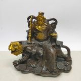  Tượng Quan Vũ Cưỡi Hổ Đồng Xưa Đẹp BKMECN-9761 