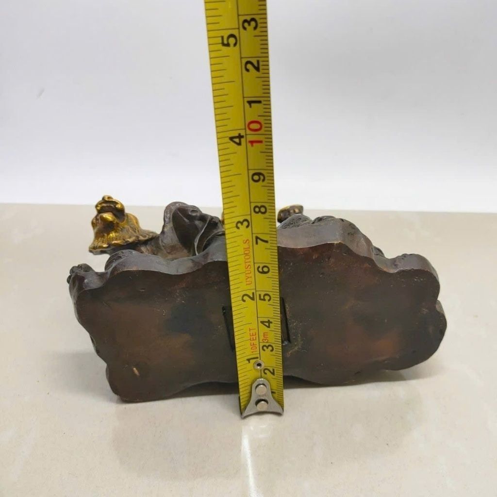  Tượng Quan Vũ Cưỡi Hổ Đồng Xưa Đẹp BKMECN-9761 