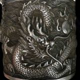  Ấm Tích Đồng Long Cuốn Thủy Đẹp BKMECN-9762 