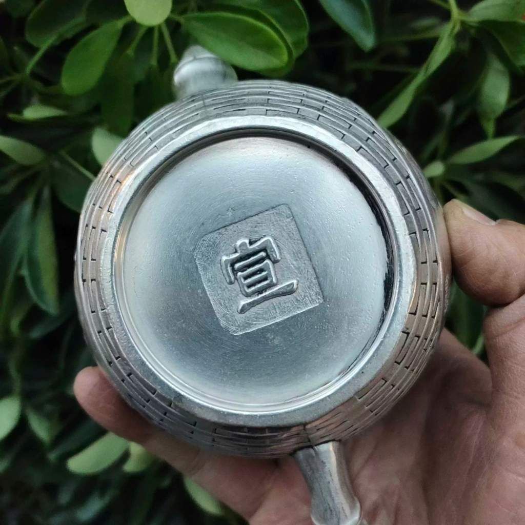  Ấm Đồng Mạ Bạc Sưu Tầm Tinh Xảo BKMECN-9763 