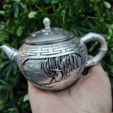  Ấm Đồng Mạ Bạc Sưu Tầm Tinh Xảo BKMECN-9763 