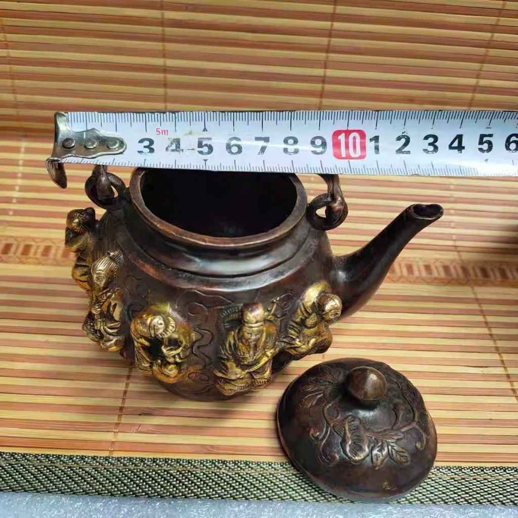  Ấm Đồng Bát Tiên Quá Hải Sưu Tầm BKMECN-9764 