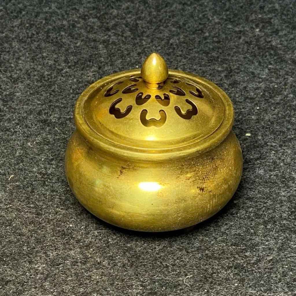  Bộ Lư Hương Và Đôi Bình Đồng Khảm Ngọc BKMECN-9769 