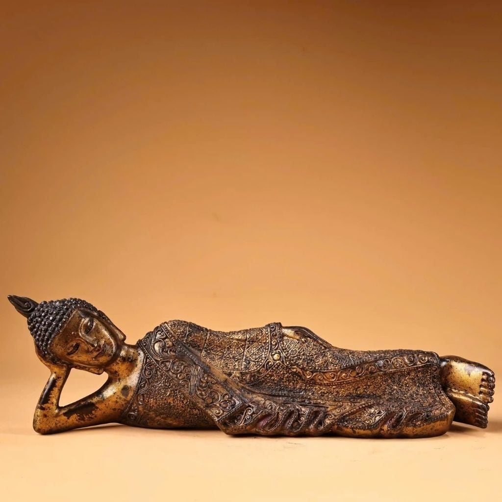  Tượng Phật Thích Ca Nhập Niết Bàn Bằng Đồng BKMECN-9770 