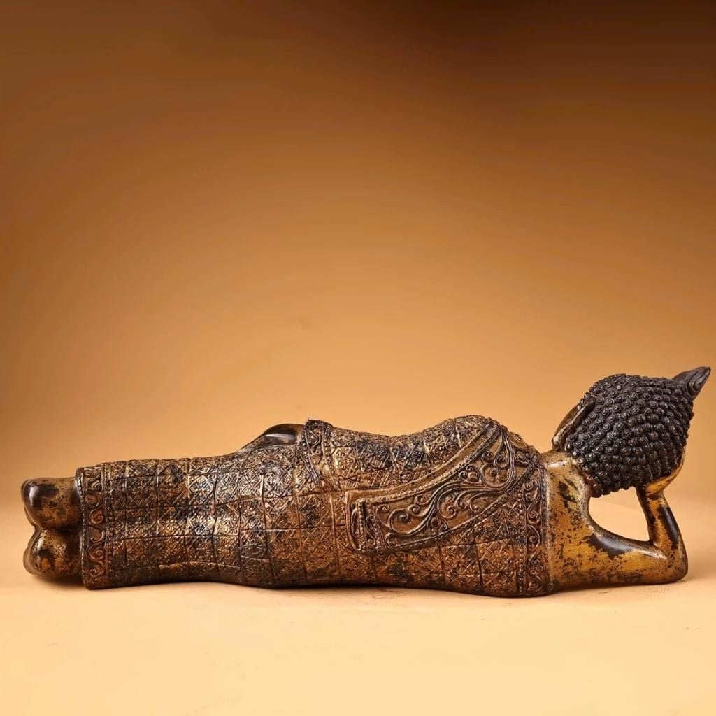  Tượng Phật Thích Ca Nhập Niết Bàn Bằng Đồng BKMECN-9770 